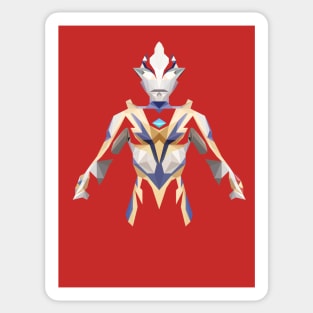 Ultraman Mebius Phoenix Brave (Low Poly Style) Sticker